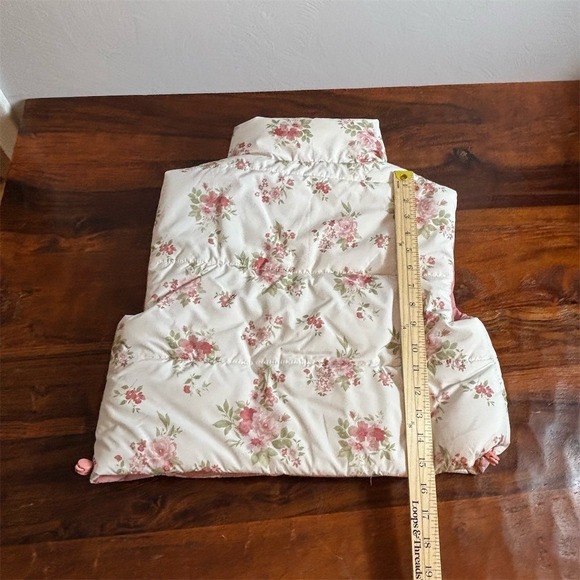 Altar'd State Vest Womens XS Floral Puffer Pink Full Zip Mock Neck Lined - Picture 8 of 8